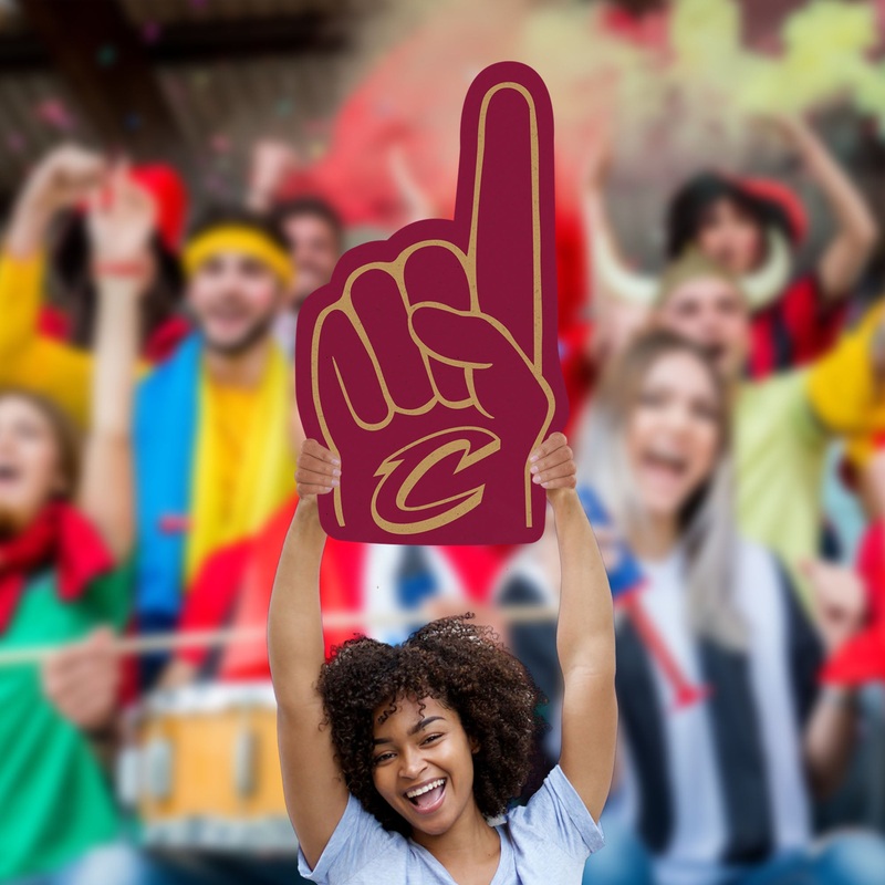 Foam Finger – Big Head – Official NBA – Cleveland Cavaliers – Foam Core Cutout