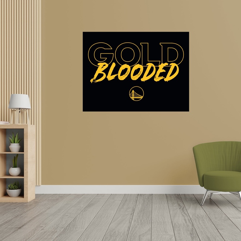 Golden State Warriors – RealBig Hype Logo Collection – Official NBA – Reusable Vinyl Wall Decals