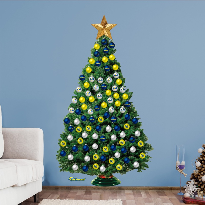 Los Angeles Rams – Decorate Your Own Christmas Tree – Official NFL – Reusable Vinyl Wall Decals