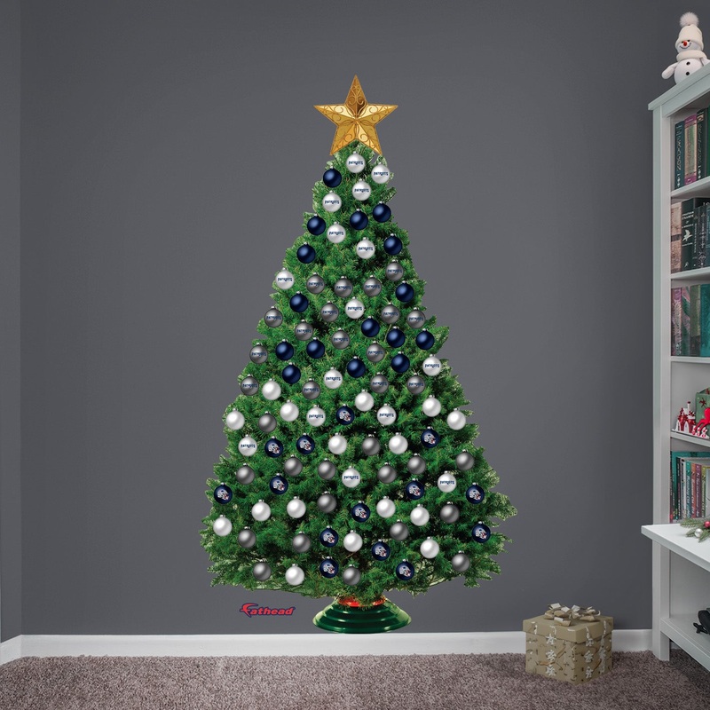 New England Patriots – Decorate Your Own Christmas Tree – Official NFL – Reusable Vinyl Wall Decals