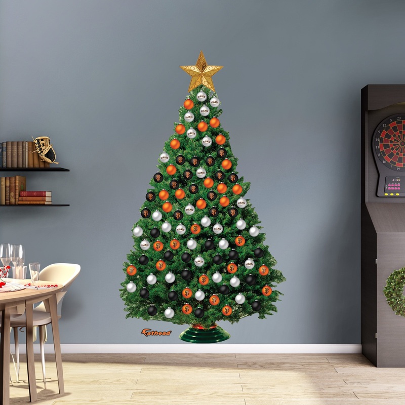 San Francisco Giants – Decorate Your Own Christmas Tree – Official MLB – Reusable Vinyl Wall Decals