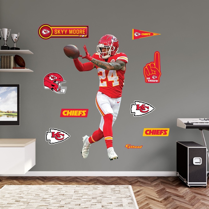 Skyy Moore – RealBig Collection – Official NFL – Kansas City Chiefs – Reusable Vinyl Wall Decals #2