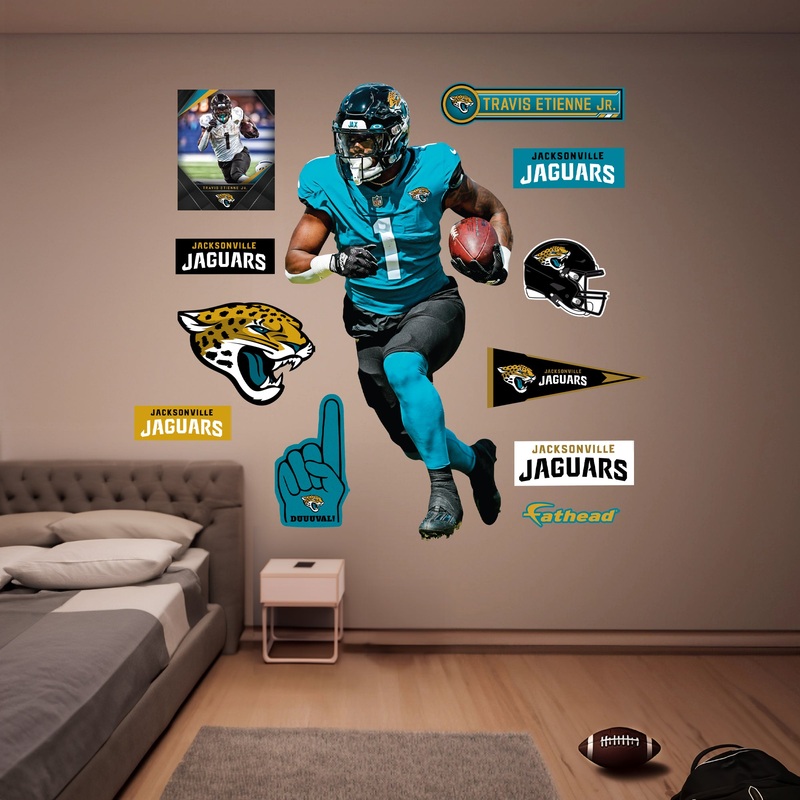 Travis Etienne Jr. – RealBig Collection – Official NFL – Jacksonville Jaguars – Reusable Vinyl Wall Decals #2
