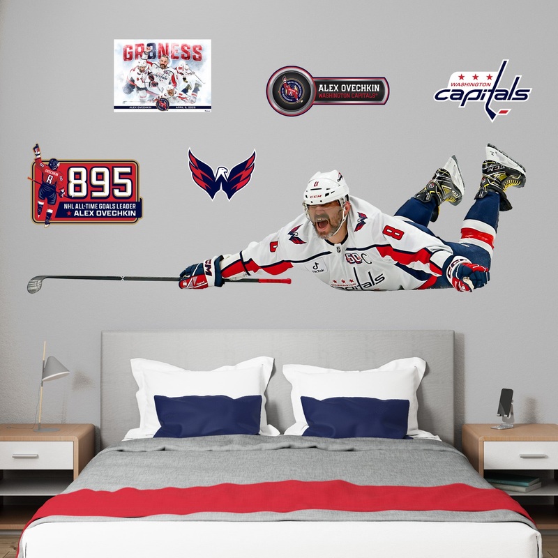 Alex Ovechkin – RealBig Slide Celebration Collection – Official NHL – Washington Nationals – Reusable Vinyl Wall Decals