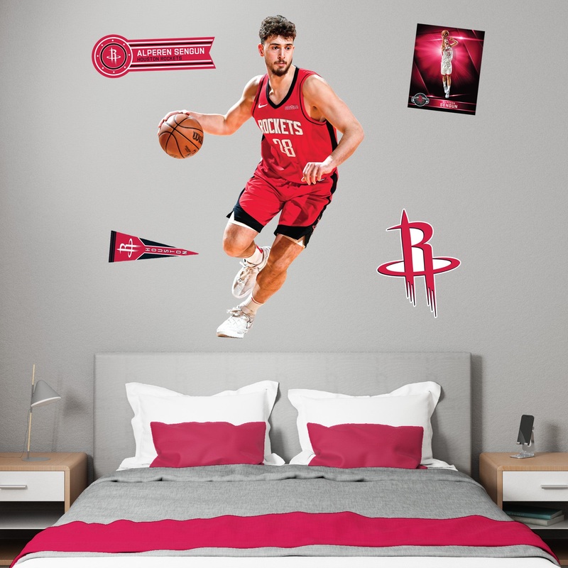 Alperen Sengun – RealBig Collection – Official NBA – Houston Rockets – Reusable Vinyl Wall Decals