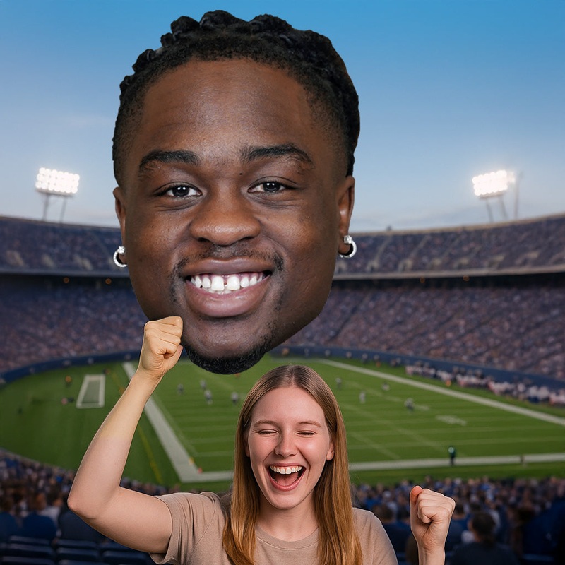 Ashton Jeanty – Big Head – Official NFLPA – Las Vegas Raiders – Foam Core Cutout