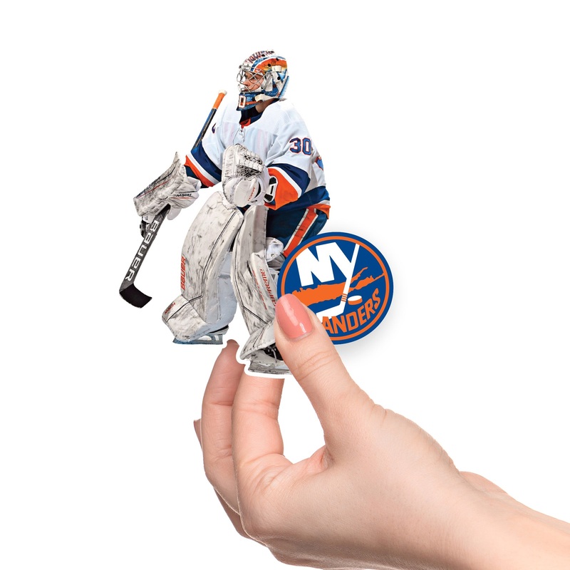 Ilya Sorokin – 5 Minis (Mixed Sizes) – Official NHL – New York Islanders – Reusable Vinyl Decals
