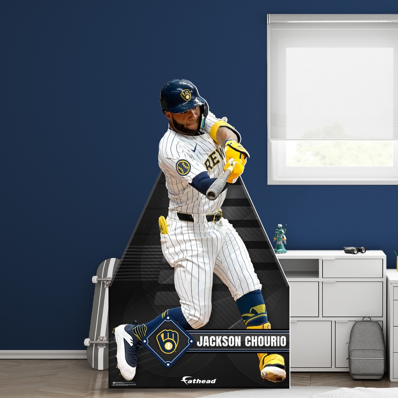 Jackson Chourio – Life-Size Stand Out – Official MLB – Milwaukee Brewers – Foam Core Cutout