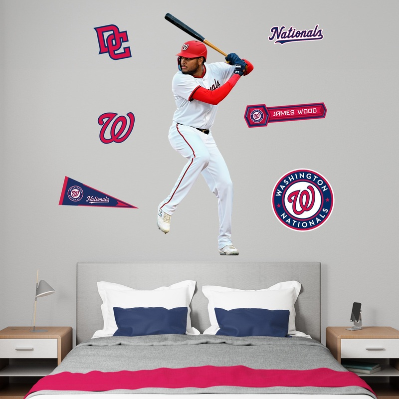 James Wood – RealBig Collection – Official MLB – Washington Nationals – Reusable Vinyl Wall Decals