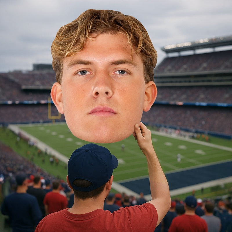 Jaxson Dart – Big Head – Official NFLPA – New York Giants – Foam Core Cutout