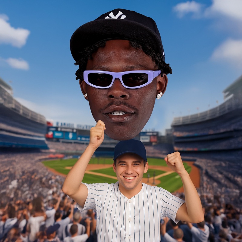 Jazz Chisholm Jr. – Big Head – Official MLB – New York Yankees – Foam Core Cutout