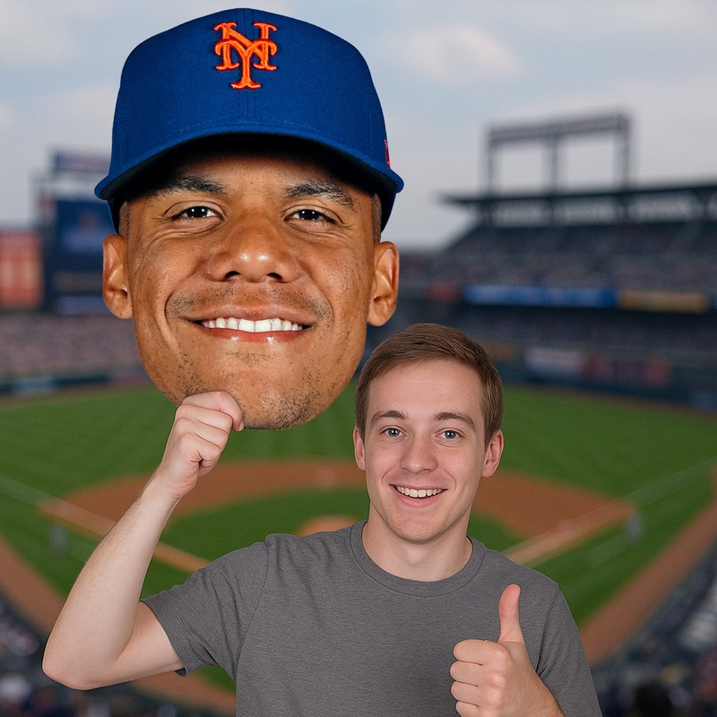 Juan Soto – Big Head – Official MLB – New York Mets – Foam Core Cutout