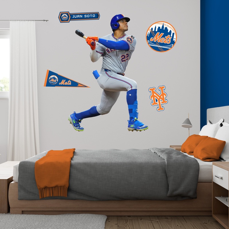 Juan Soto – RealBig Collection – Official MLB – New York Mets – Reusable Vinyl Wall Decals