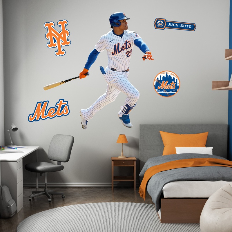 Juan Soto – RealBig Home Collection – Official MLB – New York Mets – Reusable Vinyl Wall Decals