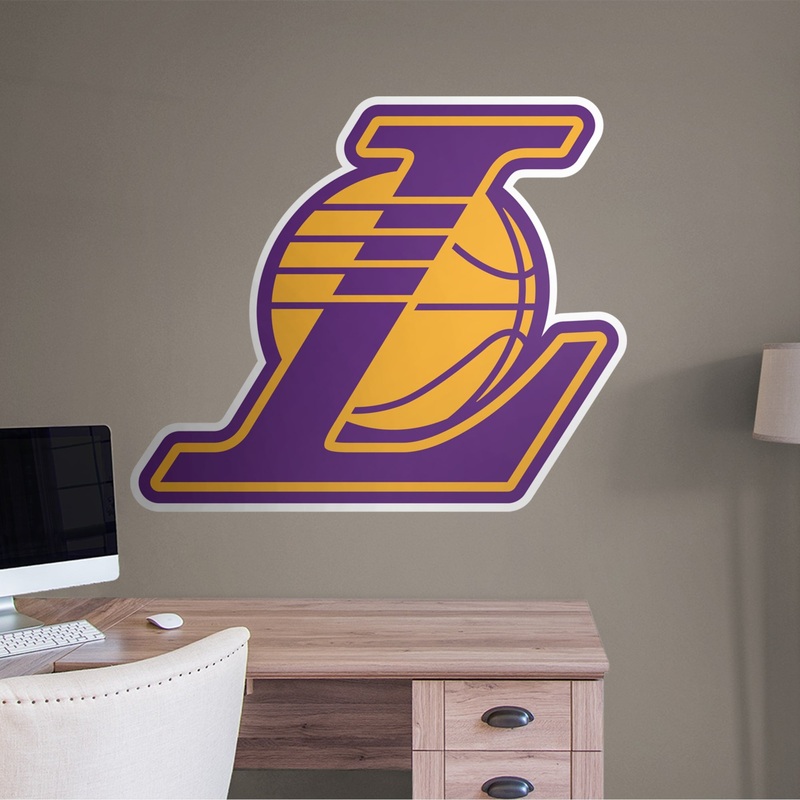 Los Angeles Lakers – RealBig Alternate Logo Collection – Official NBA – Reusable Vinyl Wall Decals