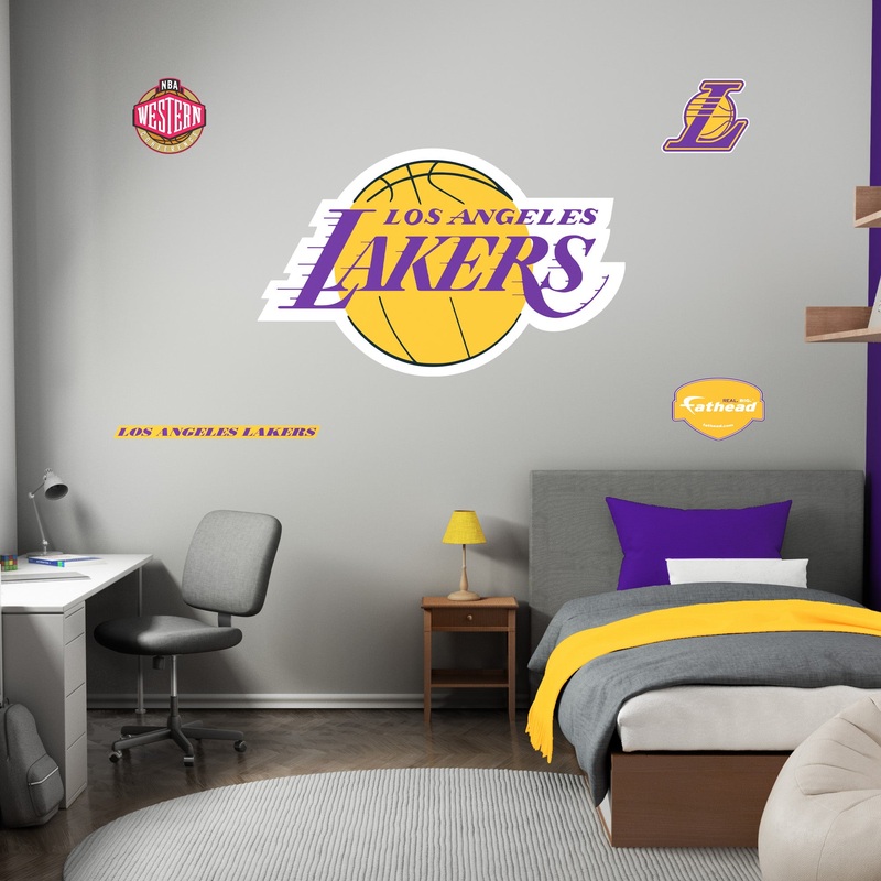Los Angeles Lakers – RealBig Logo Collection – Official NBA – Reusable Vinyl Wall Decals