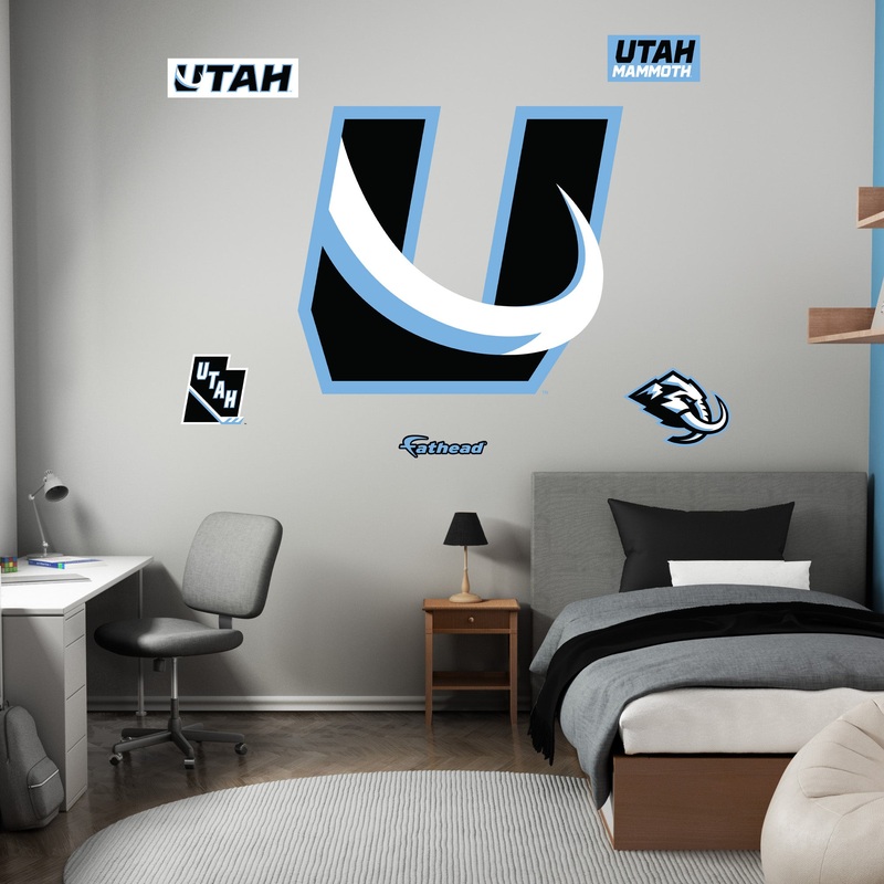 Utah Mammoth – U Tusk – RealBig Logo Collection – Official NHL – Reusable Vinyl Wall Decals