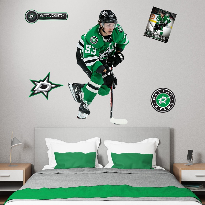 Wyatt Johnston – RealBig Collection – Official NHL – Dallas Stars – Reusable Vinyl Wall Decals