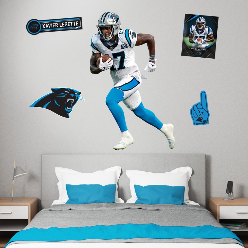 Xavier Legette – RealBig Collection – Official NFL – Carolina Panthers – Reusable Vinyl Wall Decals
