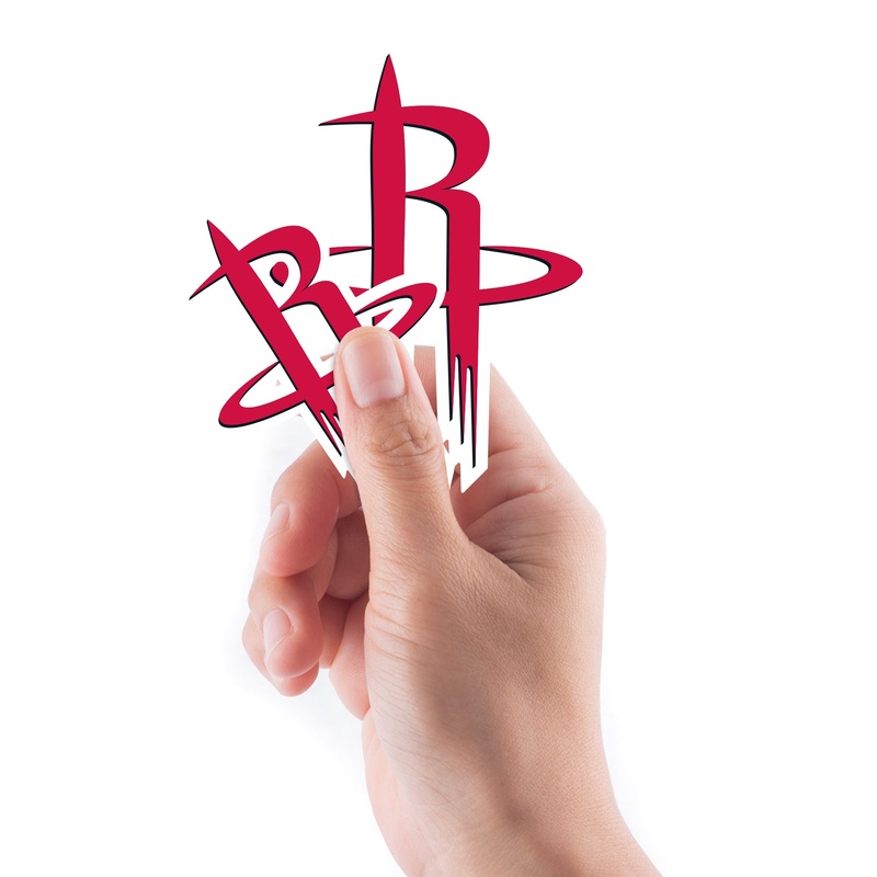Houston Rockets – 5 Logo Minis (Mixed Sizes) – Official NBA – Reusable Vinyl Decals