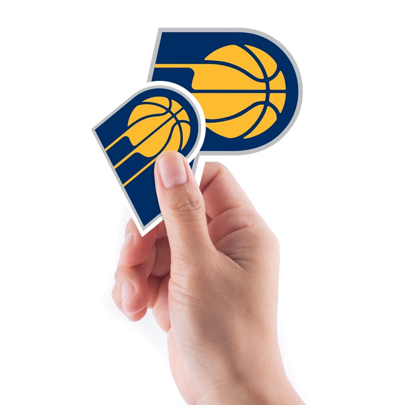 Indiana Pacers – 5 Logo Minis (Mixed Sizes) – Official NBA – Reusable Vinyl Decals