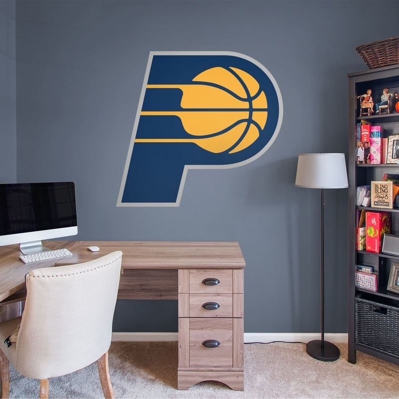 Indiana Pacers – RealBig Logo Collection – Official NBA – Reusable Vinyl Wall Decals