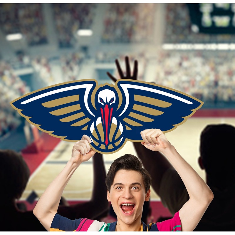 Logo – Big Head – Official NBA – New Orleans Pelicans – Foam Core Cutout