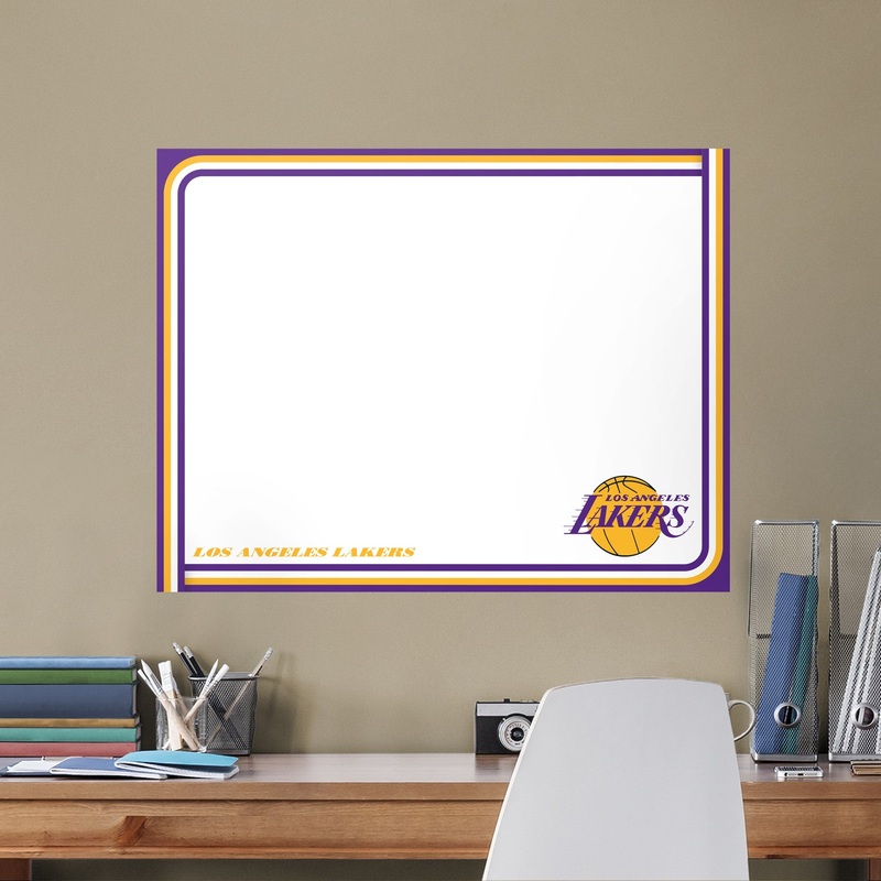 Los Angeles Lakers – Dry Erase Whiteboard – Official NBA – Reusable Vinyl Wall Decal