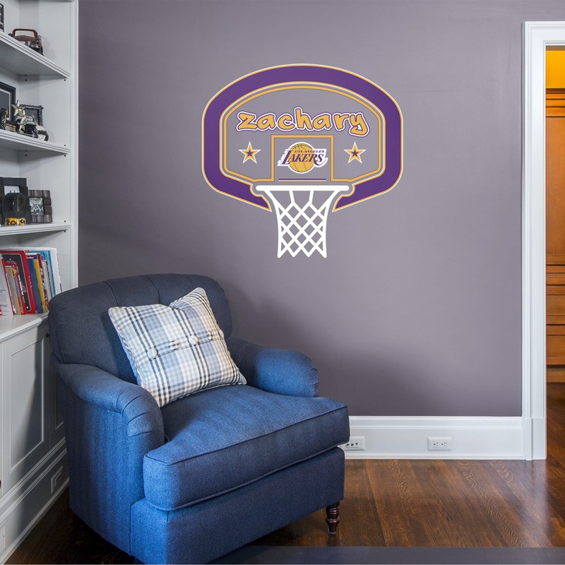 Los Angeles Lakers – Graphic – With Personalized Name – Official NBA – Vinyl Transfer Decal
