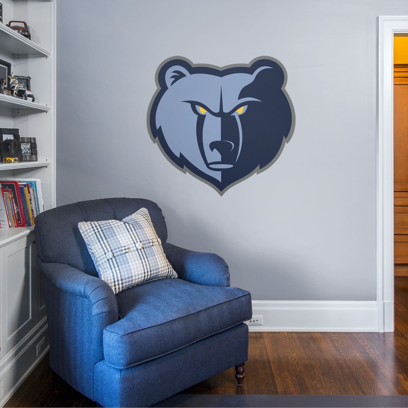 Memphis Grizzlies – RealBig Logo Collection – Official NBA – Reusable Vinyl Wall Decals
