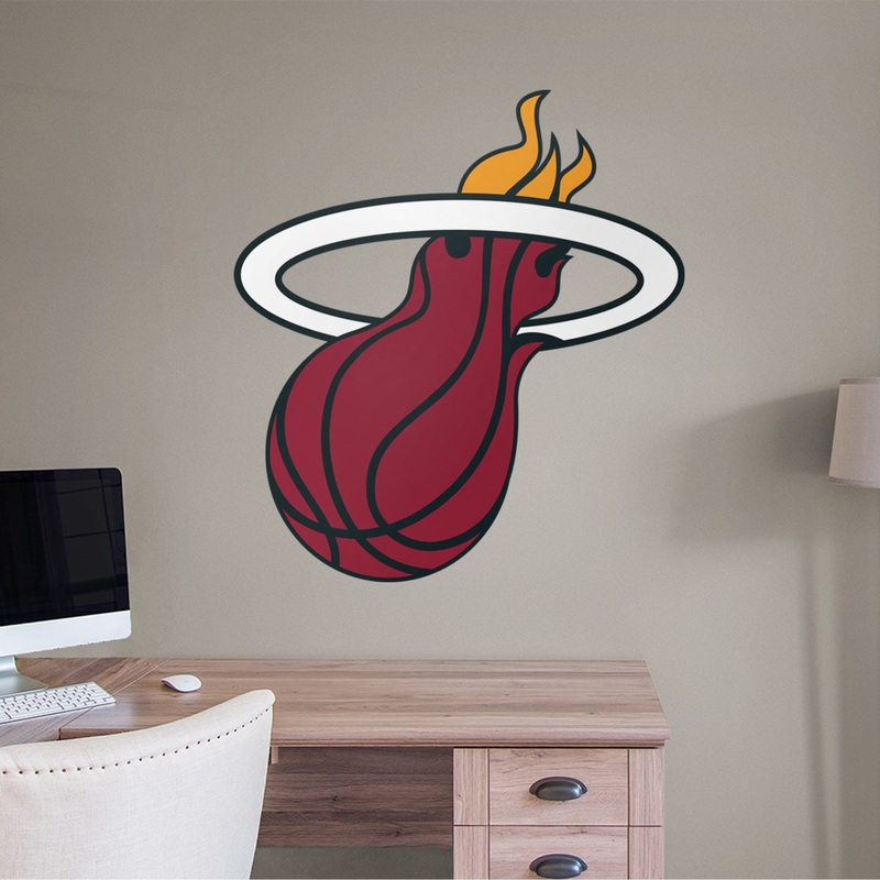 Miami Heat – RealBig Logo Collection – Official NBA – Reusable Vinyl Wall Decals
