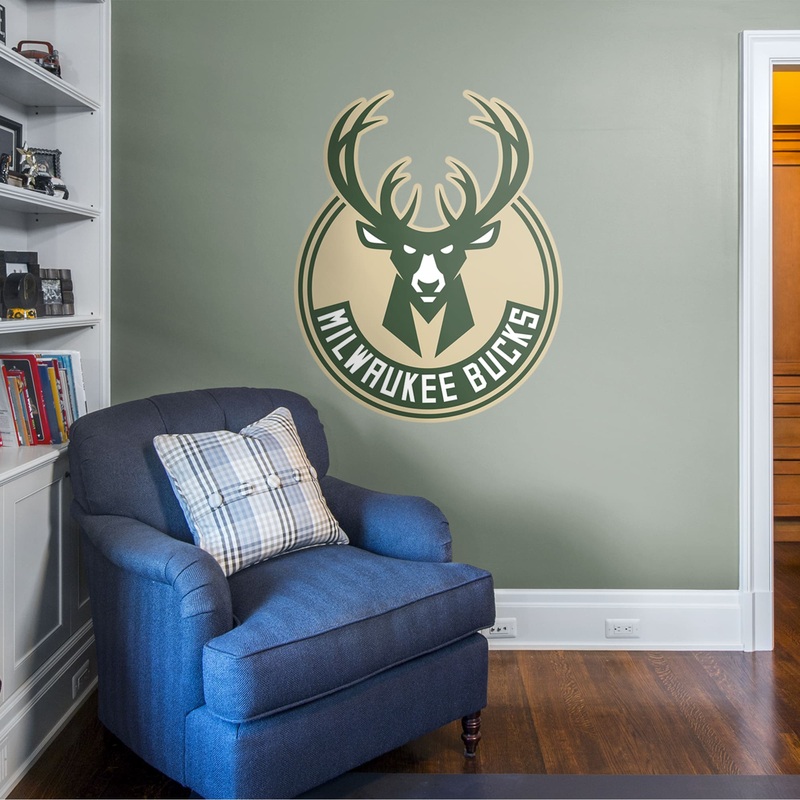 Milwaukee Bucks – RealBig Logo Collection – Official NBA – Reusable Vinyl Wall Decals