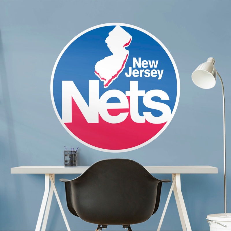 New Jersey Nets – RealBig Classic Logo Collection – Official NBA – Reusable Vinyl Wall Decals #1