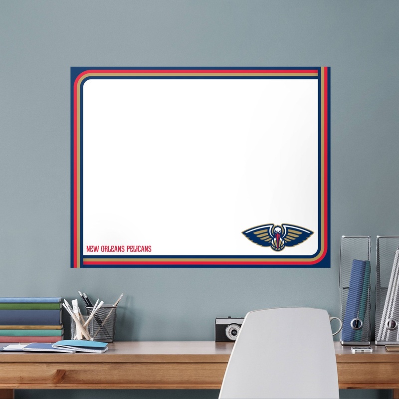 New Orleans Pelicans – Dry Erase Whiteboard – Official NBA – Reusable Vinyl Wall Decal