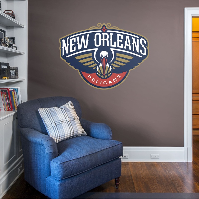 New Orleans Pelicans – RealBig Logo Collection – Official NBA – Reusable Vinyl Wall Decals