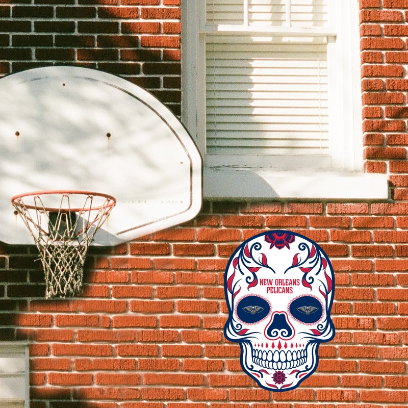 New Orleans Pelicans – Sugar Skull Logo – Outdoor Wall Decals – Official NBA – Scratch Resistant Alumigraphics Smooth