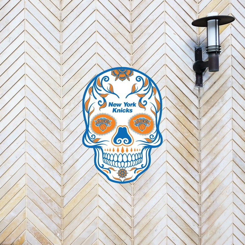 New York Knicks – Sugar Skull Logo – Outdoor Wall Decals – Official NBA – Scratch Resistant Alumigraphics Smooth