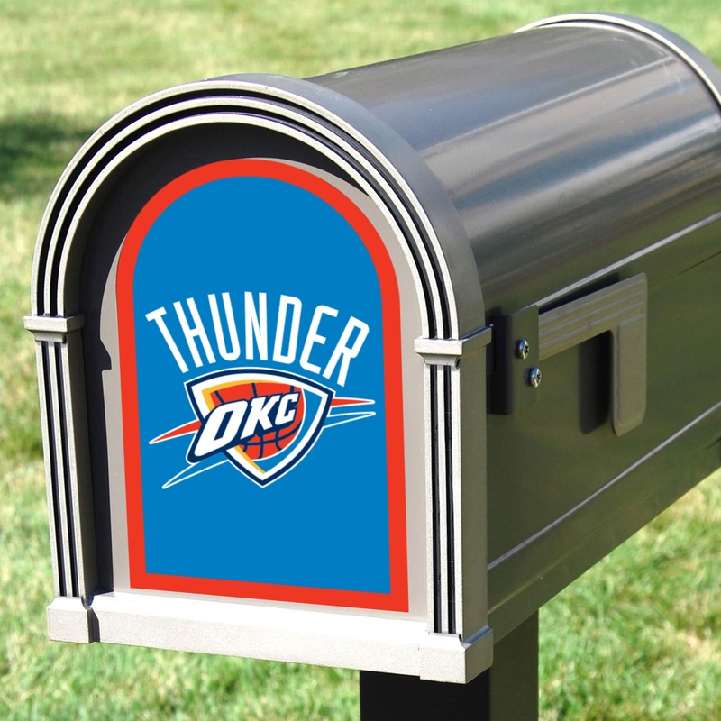 Oklahoma City Thunder – Mailbox Logo – Outdoor Wall Decal – Official NBA – Scratch Resistant Alumigraphics Smooth