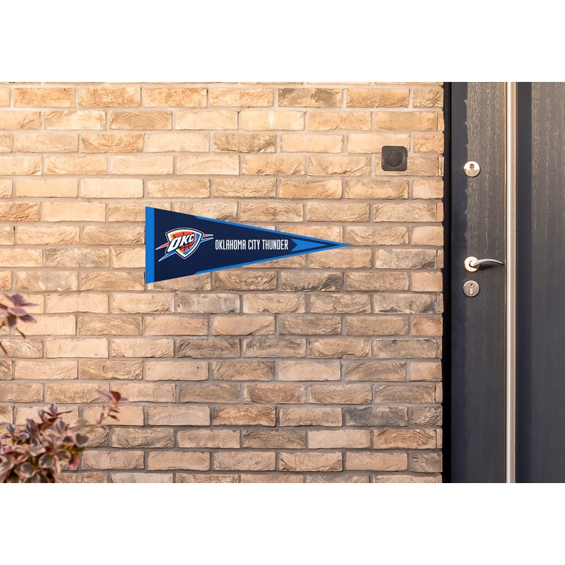 Oklahoma City Thunder – Pennant – Outdoor Wall Decal – Official NBA – Scratch Resistant Alumigraphics Smooth