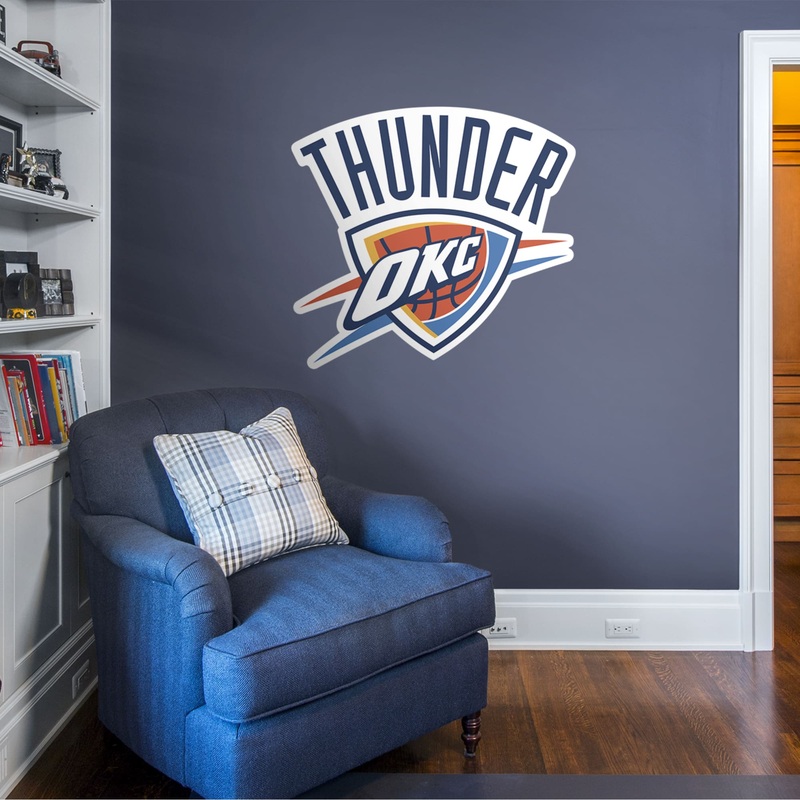 Oklahoma City Thunder – RealBig Logo Collection – Official NBA – Reusable Vinyl Wall Decals #1