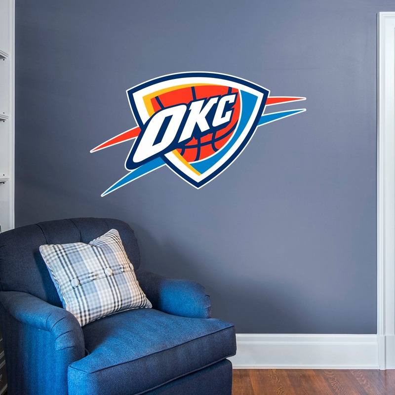 Oklahoma City Thunder – RealBig Logo Collection – Official NBA – Reusable Vinyl Wall Decals #2