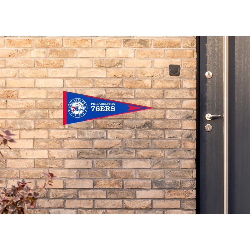 Philadelphia 76ers – Pennant – Outdoor Wall Decal – Official NBA – Scratch Resistant Alumigraphics Smooth