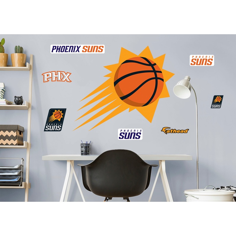 Phoenix Suns – RealBig Logo Collection – Official NBA – Phoenix Suns – Reusable Vinyl Wall Decals