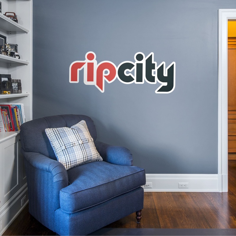 Rip City Logo – RealBig Collection – Official NBA – Portland Trail Blazers – Reusable Vinyl Wall Decals