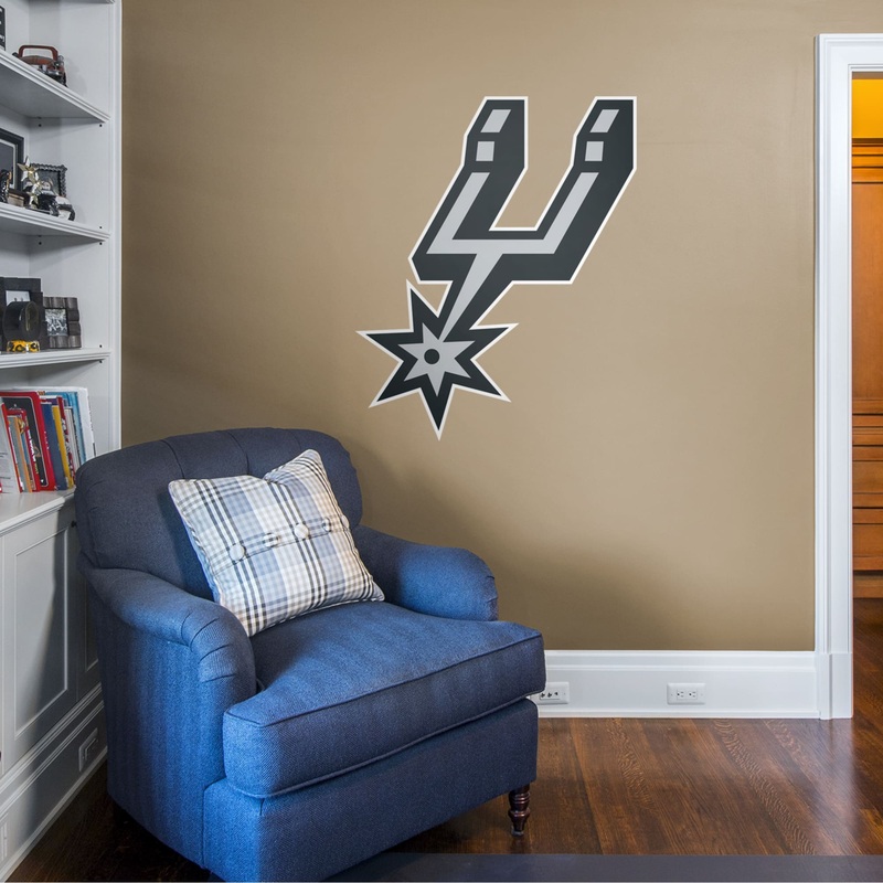 San Antonio Spurs – RealBig Logo Collection – Official NBA – Reusable Vinyl Wall Decals #1