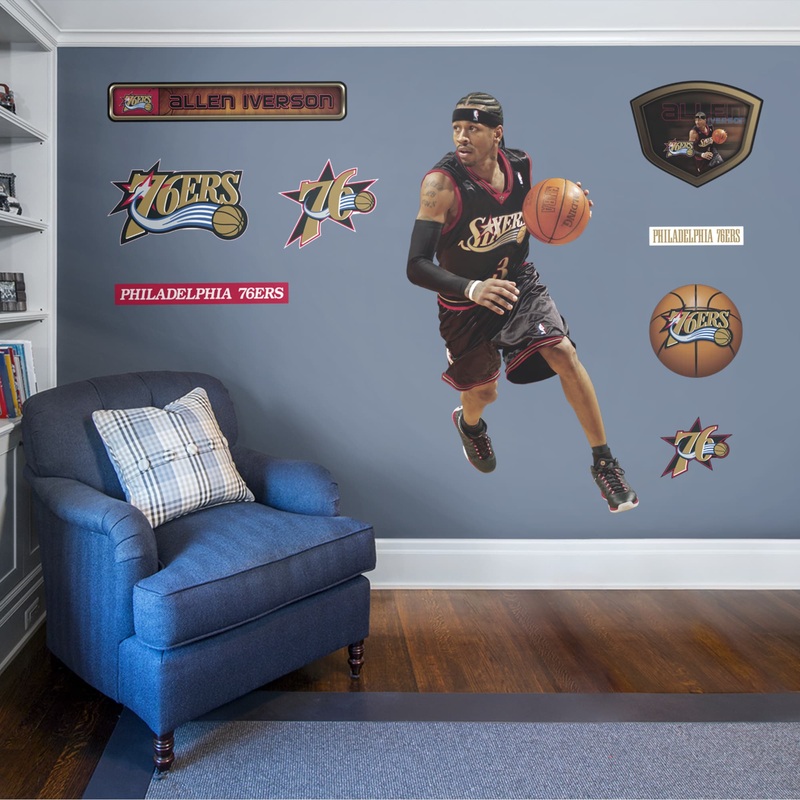 Allen Iverson – RealBig Legend Collection – Official NBA – Reusable Vinyl Wall Decals