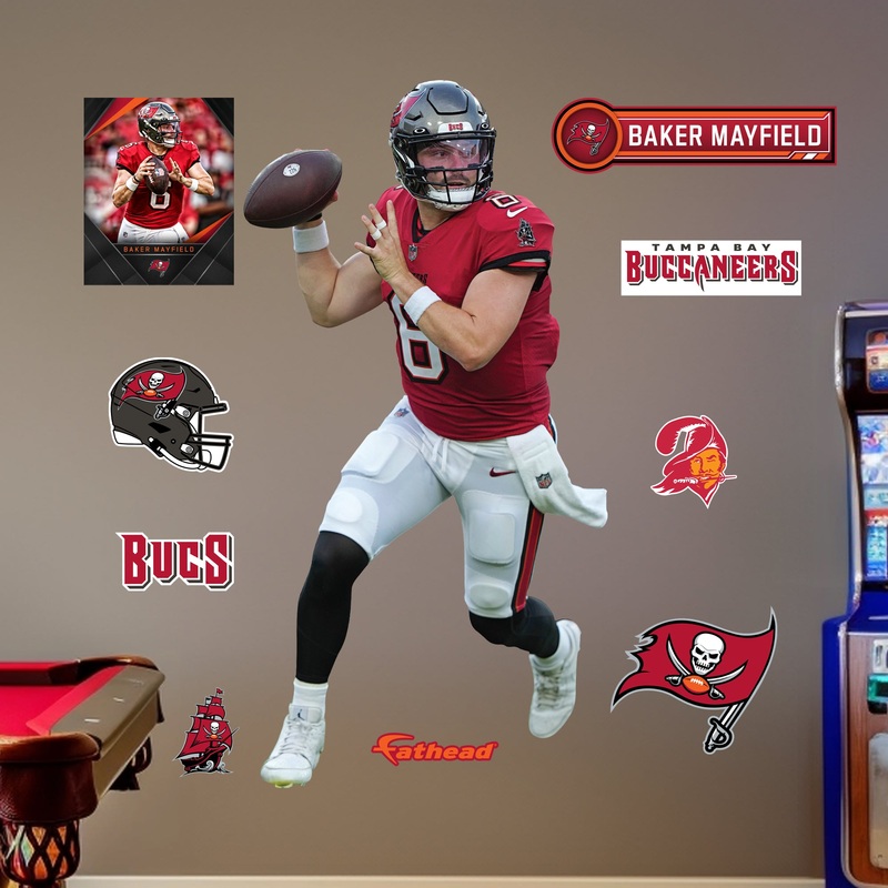 Baker Mayfield – RealBig Collection – Official NFL – Tampa Bay Buccaneers – Reusable Vinyl Wall Decals