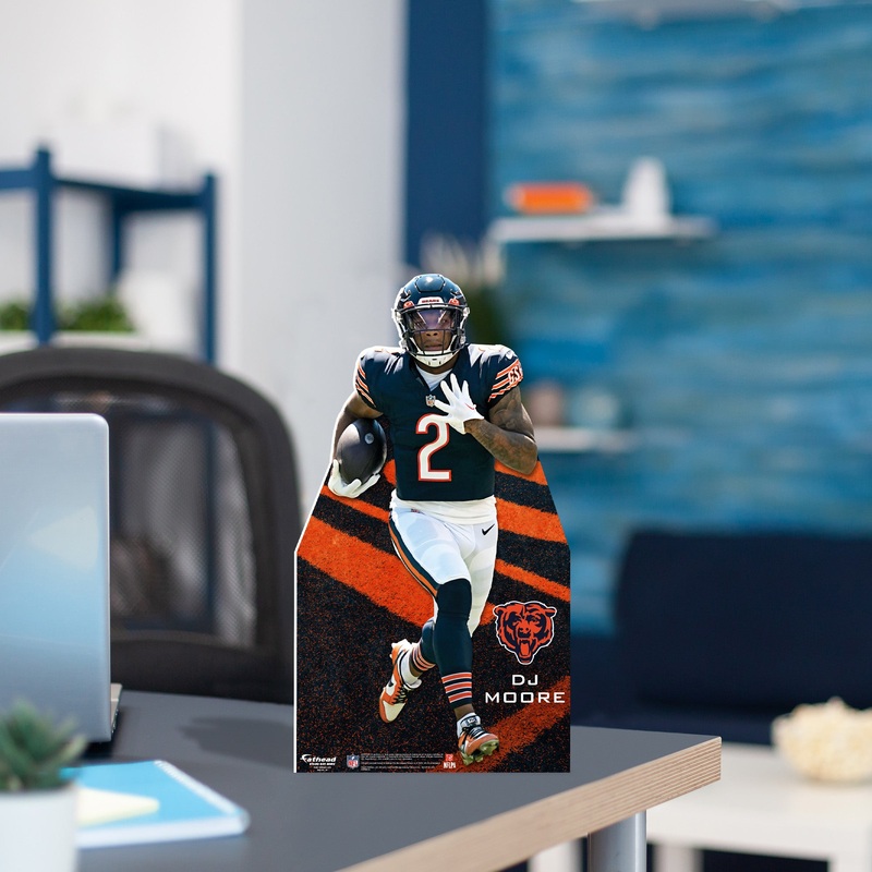 DJ Moore – Mini Stand Out – Official NFL – Chicago Bears – Cardstock Cutout