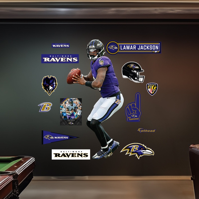 Lamar Jackson – RealBig Collection – Official NFL – Baltimore Ravens – Reusable Vinyl Wall Decals #4
