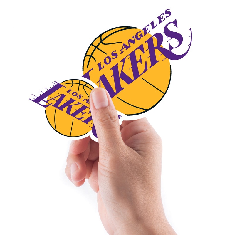 Los Angeles Lakers – 5 Logo Minis (Mixed Sizes) – Official NBA – Reusable Vinyl Decals